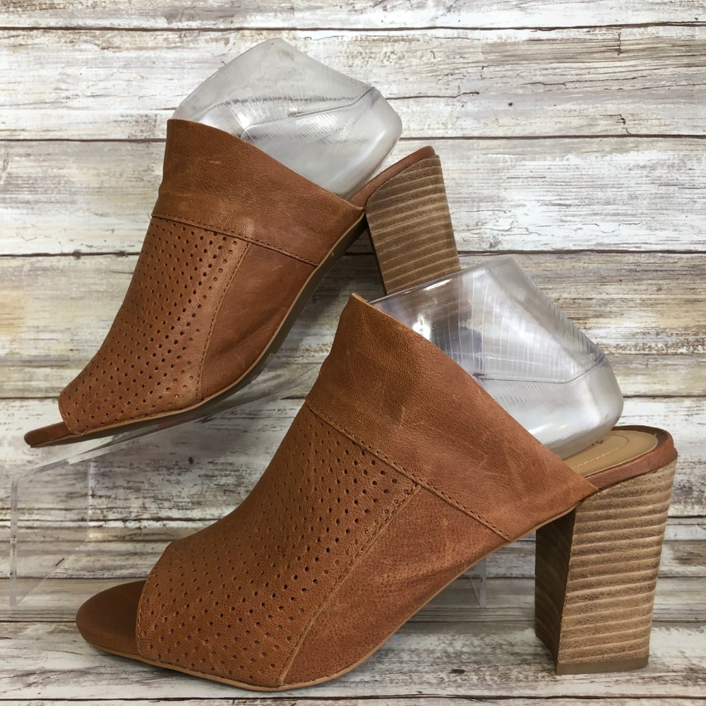 Adam Tucker Molly Brown Soft Leather Open Toe Mule - Picture 2 of 8